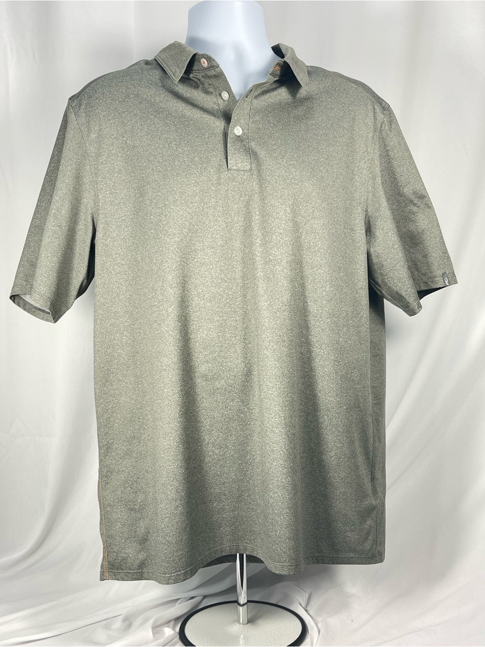 Men's KJUS Primeflex Golf Polo w/UPF 30 protection. Gray Gorpcore Utility Summer